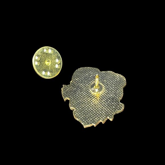 Classy French Female Brown Bear with Hat Enamel Brooch Pin Vintage - Picture 4 of 4